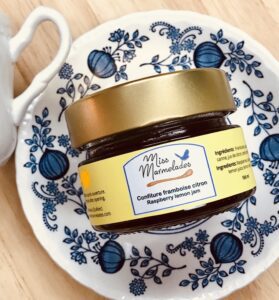 Confiture framboise et citron fait au Québec par Miss Marmelades